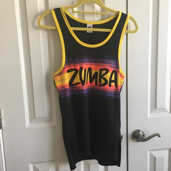 Zumba Mens Dancing at Dusk Tank Back to Black, XS - Picture 4 of 8